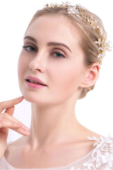 Glamourous Alloy Imitation Pearls Special Occasion&Party Hairpins Headpiece with Crystal Rhinestone